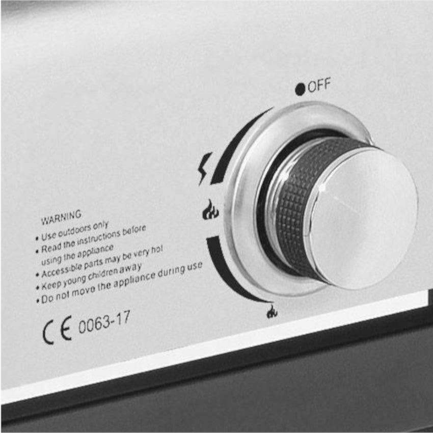 JUSTUS | Ares 4 S | Gasgrill mit Edelstahl-Frontblende | 4 x 3,0 kW + 1 x 2,5 kW