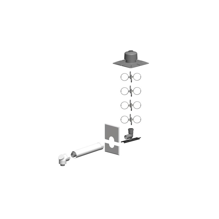 ATEC | Schacht-Set mit Mündung aus PP | PolyTwin | DN60/100 - DN80