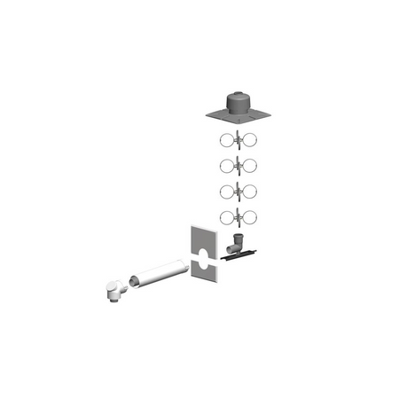 ATEC | Schacht-Set mit Mündung aus PP | PolyTwin | DN60/100 - DN80