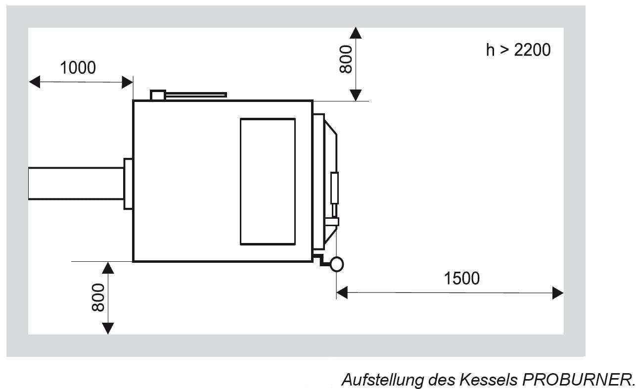 SSP Holzvergaserkessel Proburner DELUXE 25 kW BAFA mit 2x1000L Puffer
