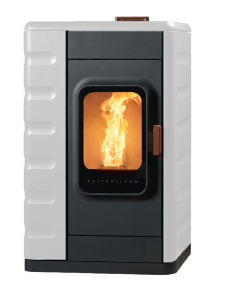 Austroflamm Ruby Pelletkamin mit Verkleidung in Keramik Weiß | klimaworld.com