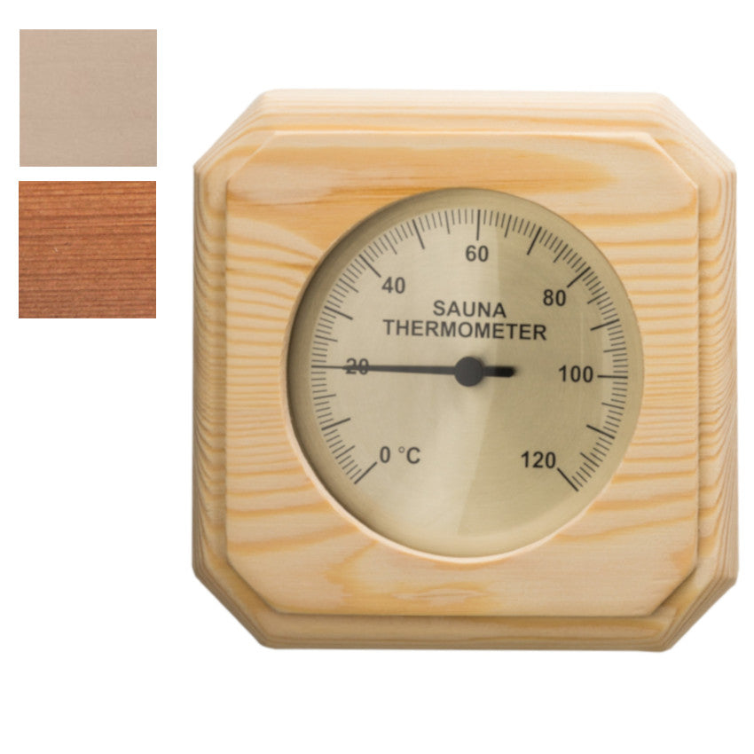 Sentiotec Sauna Thermometer | Quadrat, Farbwahl | klimaworld.com