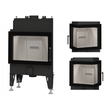 Warmluft Kamineinsatz BEF Feel 7 | schwenkbar | 7kW | Scheibenwahl | Klimaworld.com 