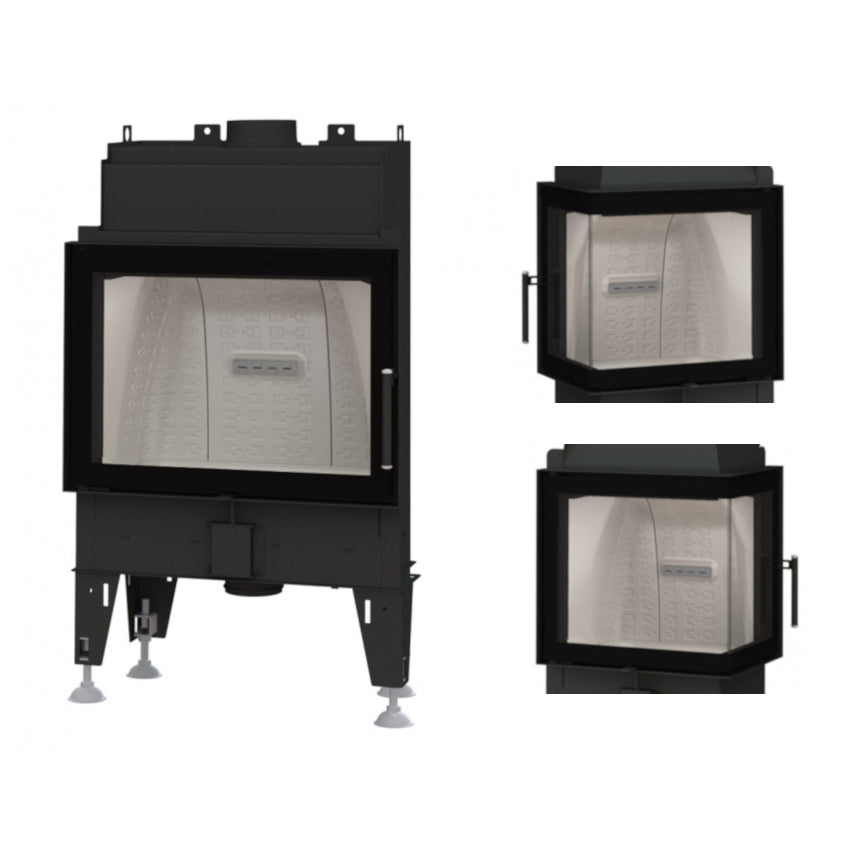 Warmluft Kamineinsatz BEF Feel 7 | schwenkbar | 7kW | Scheibenwahl | Klimaworld.com 