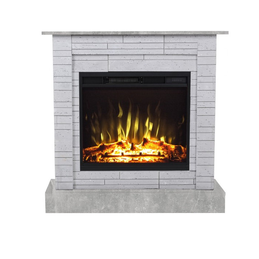 Aflamo LED Standkamin | Vigo Stone Beton