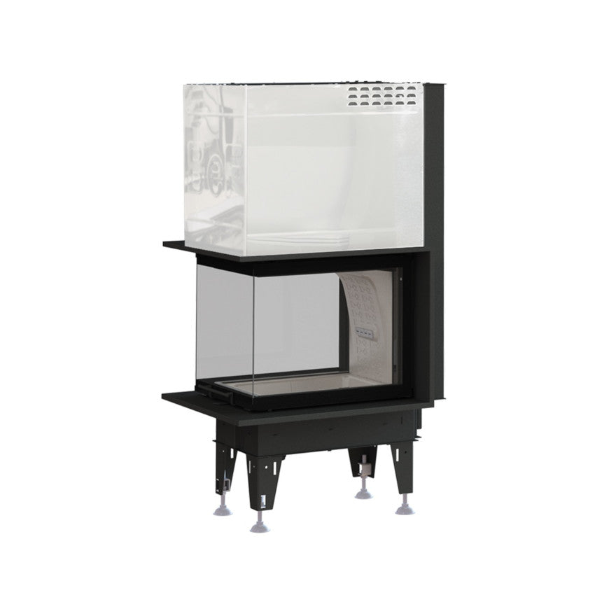 BeF Home Kamineinsatz Therm V 6 U| 6 kW | weißer Feuerraum 