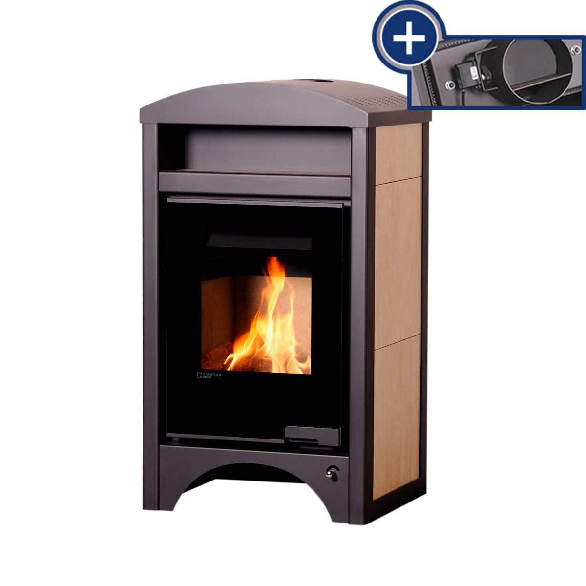  Aquaflam Vario Barma | wasserführender Kaminofen | elek. Regelung | 11/5 kW 