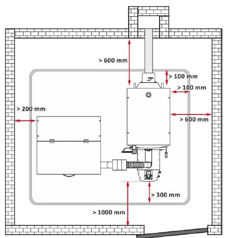 Pelletbrenner BIOFLUX PP-70kW automatischer Pelletbrenner Thermoflux