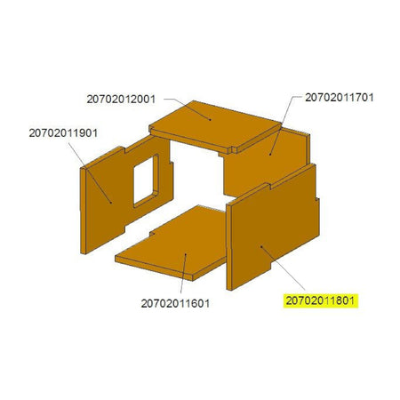 Kostrzewa | seitliche, geschlossene Schamottplatte
