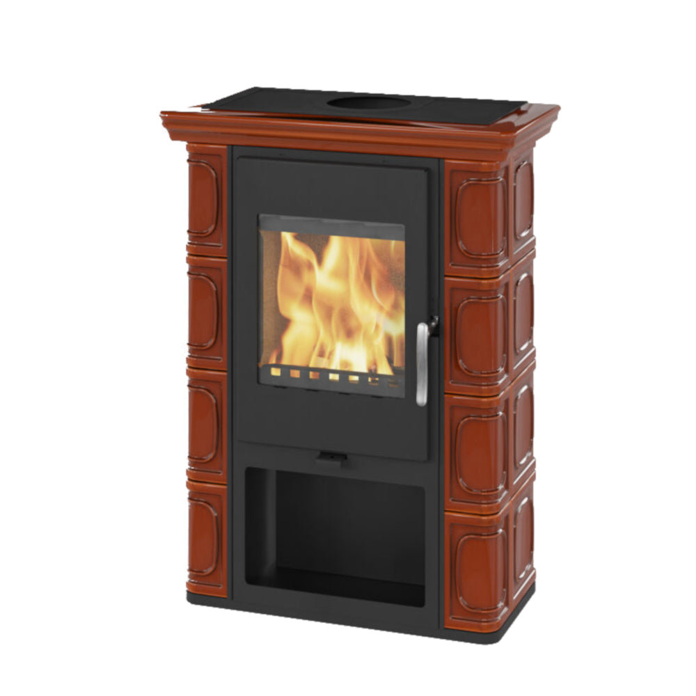 Thorma Kaminofen BORGHOLM Exclusive Dunkelbraun 6 kW | www.klimaworld.com