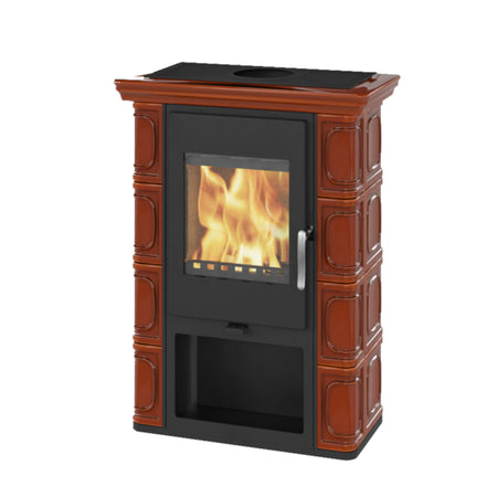 Thorma Kaminofen BORGHOLM Exclusive Dunkelbraun 6 kW | www.klimaworld.com