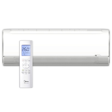 MIDEA Klima-Wandgeraet MSFAAU-12HRFN8 BreezeleSS+, weisses Wandgeraet mit Frontgitter und Fernbedienung | Klimaworld.com