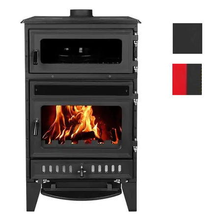 Küchenofen Bruno Anika mit 15,9 kW in Anthrazit