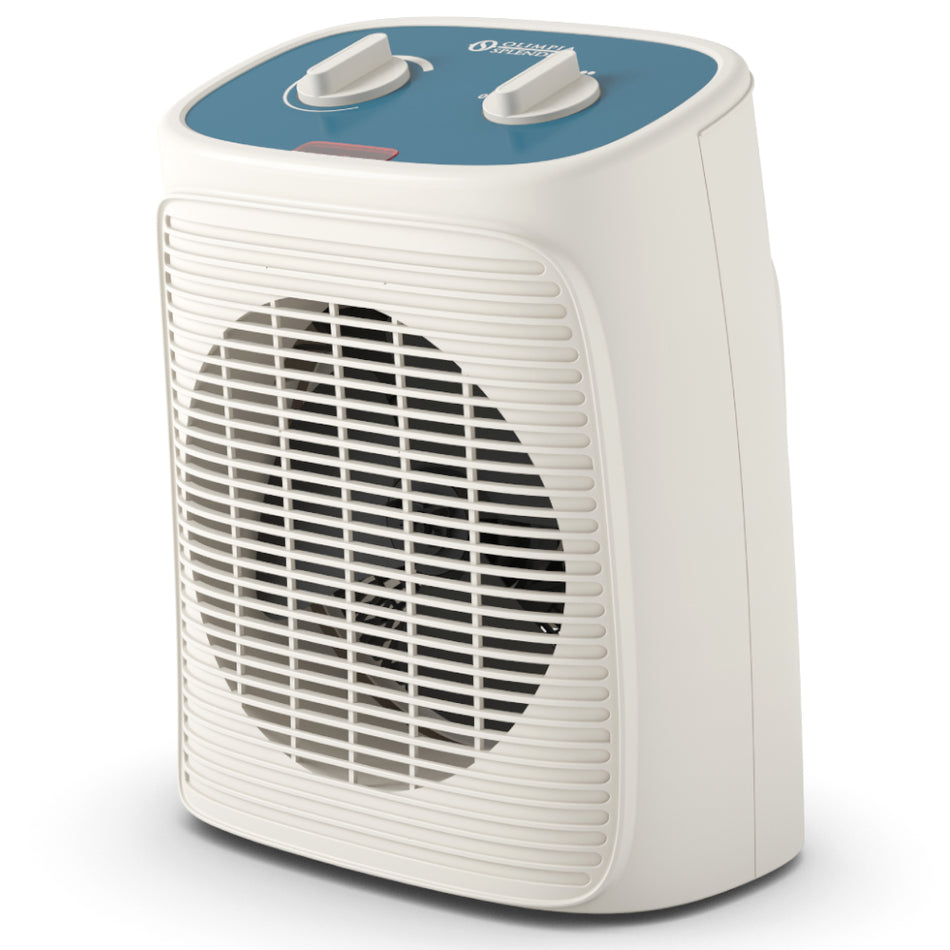 Olimpia Splendid Heizluefter Caldo Rock M mit Frontgitter und blauem Bedienfeld mit zwei Drehknoepfen | Klimaworld.com