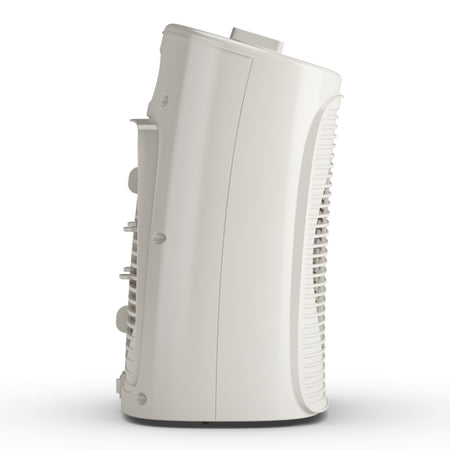 Olimpia Splendid Heizluefter Caldo Rock M in seitlicher Ansicht mit hellem, schmal geschwungenem Gehaeuse | Klimaworld.com
