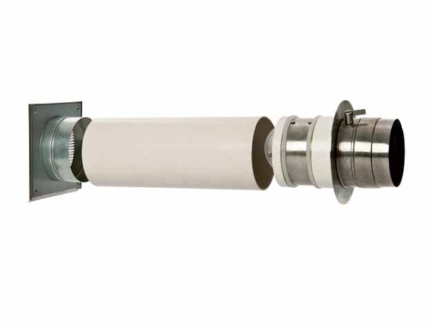 Doppelklappe - Doppelklappenlsystem mit 80mm Anschlussstutzen