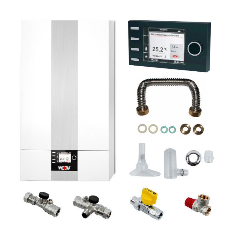 WOLF | Gasbrennwert-Heiztherme | CGB-2-14 mit Regelung | 14 kW