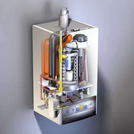 WOLF | Gasbrennwert-Heiztherme | CGB-50 Erdgas-E | 50 kW