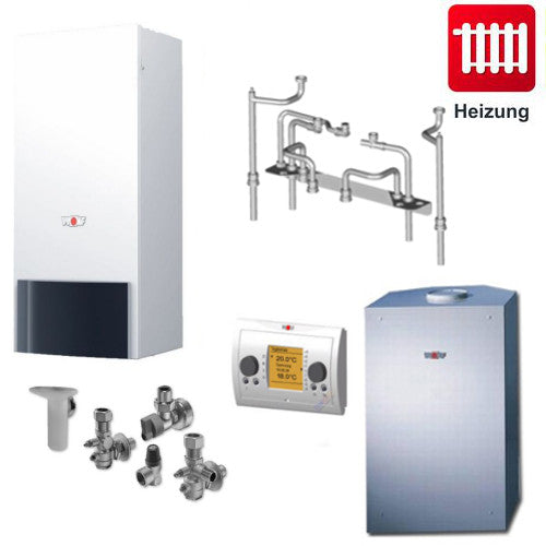 Gasheizung Wolf Paket CGG-2-18, 18kW Heiztherme inkl. CSW-120 Speicher