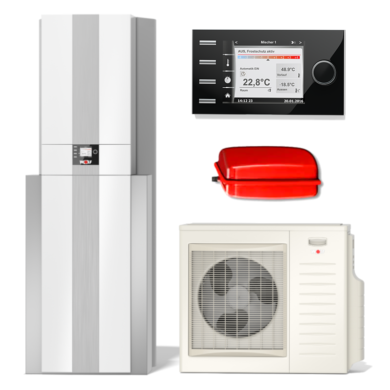 WOLF | Wärmepumpencenter | CHC-05/300-50 Split | 5 kW
