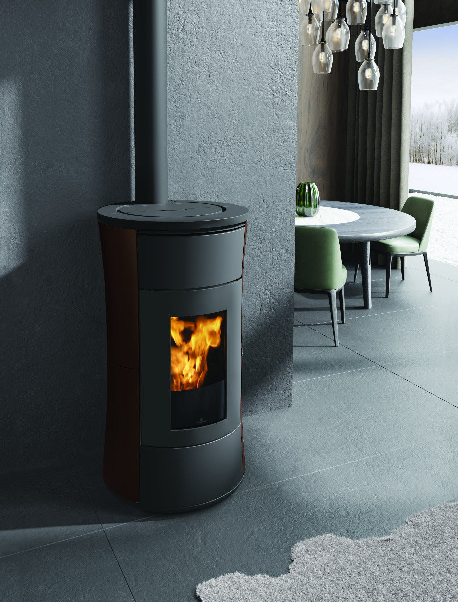 Edilkamin Cherie 11 Evo ATC Stahl bronze Ambiente