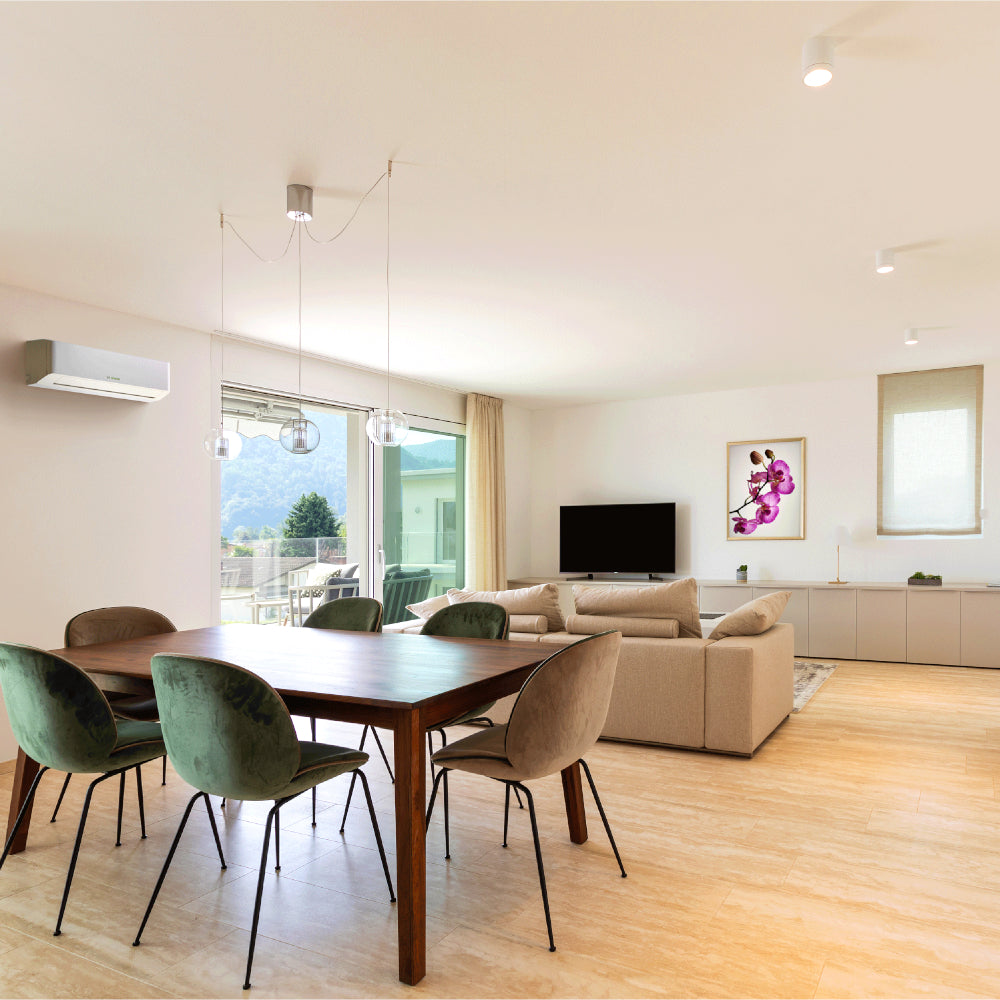 BOSCH Climate 7000 Multisplit Klimaanlage Wandgeraet montiert in modernem Wohnraum | Klimaworld.com