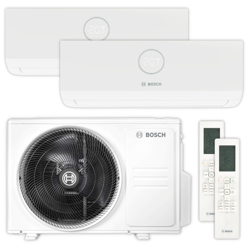 BOSCH Multisplit Klimaanlage Set Climate 5000 M | 2,6 kW + 2,6 kW | klimaworld.com