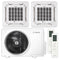 BOSCH Multisplit Klimaanlage Decken-Set | Climate 5000 M | 2,0 kW + 2,0 kW