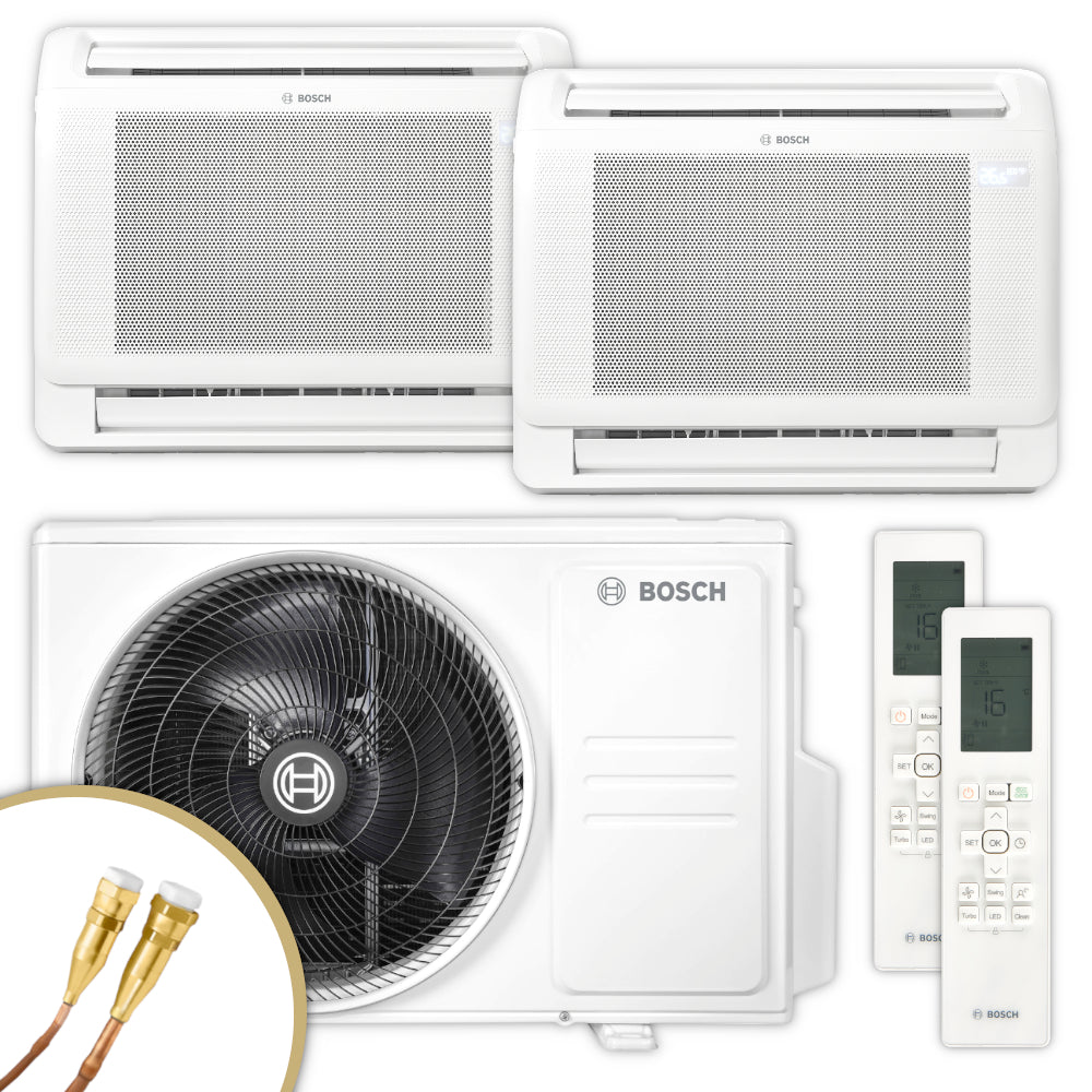 BOSCH Multisplit Klimaanlage Truhe Climate 5000 M | 3,5 kW + 3,5 kW | klimaworld.com