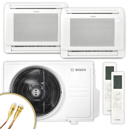 BOSCH Multisplit Klimaanlage Truhe Climate 5000 M | 3,5 kW + 3,5 kW | klimaworld.com