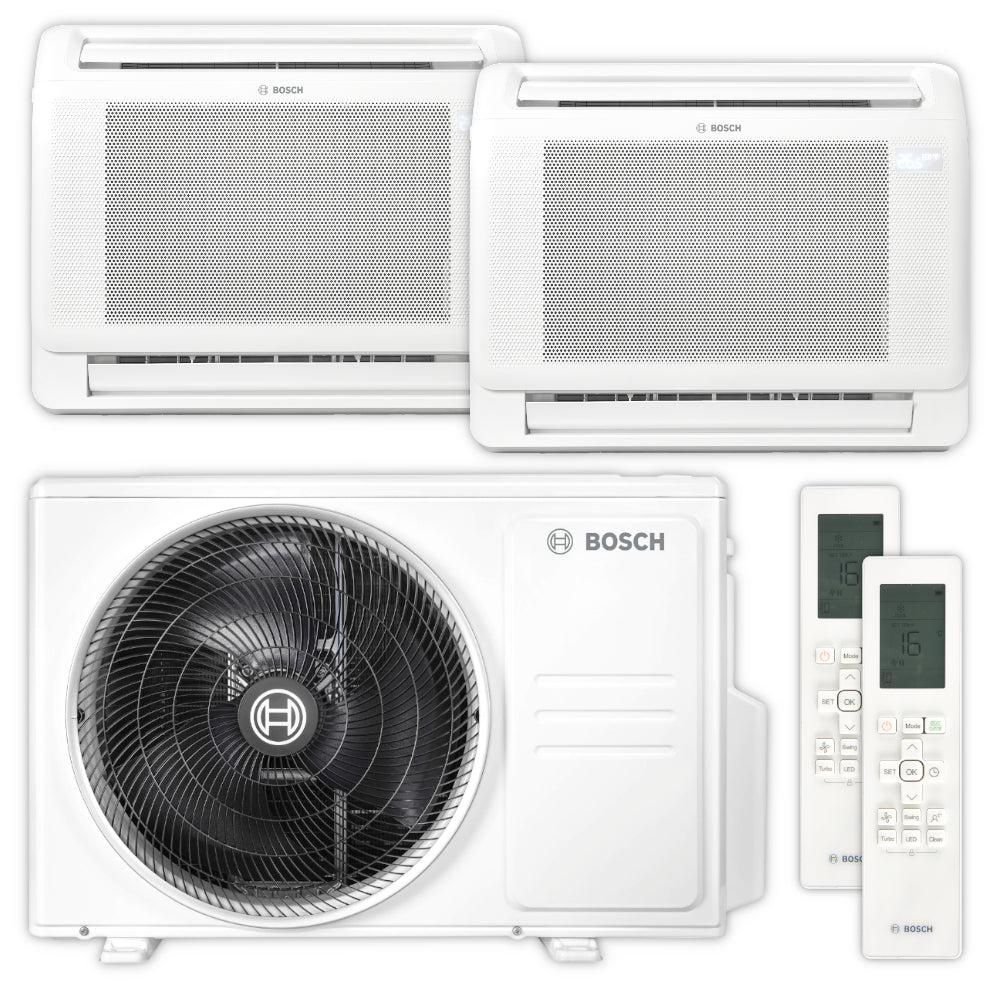 BOSCH Multisplit Klimaanlage Truhe Climate 5000 M | 2,6 kW + 3,5 kW | klimaworld.com