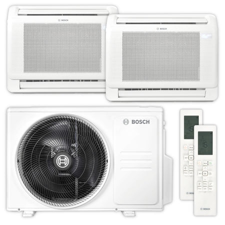 BOSCH Multisplit Klimaanlage Truhe Climate 5000 M | 2,6 kW + 3,5 kW | klimaworld.com