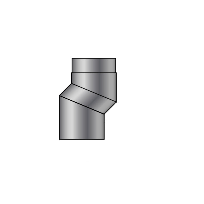 S-Versatzbogen, Ø 120 mm, 40 mm Versatz, Schwarz | Klimaworld.com