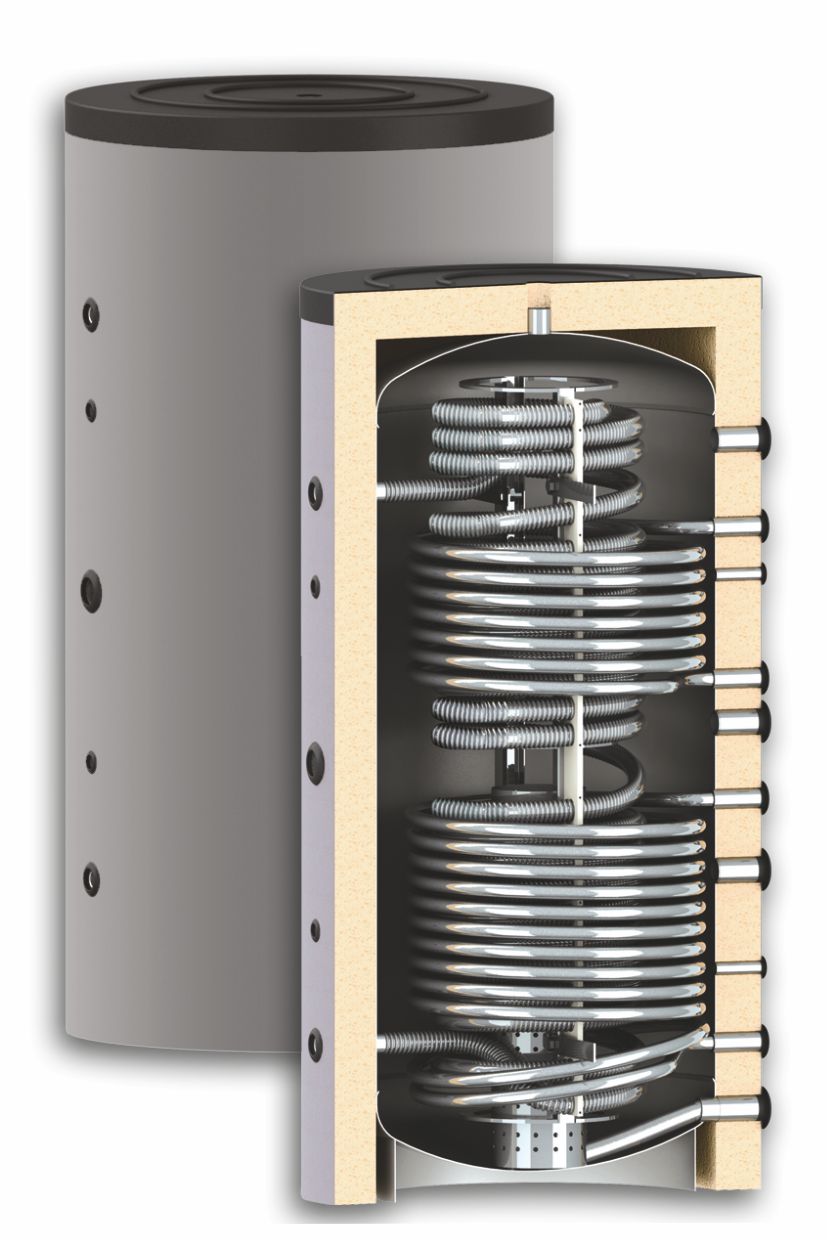 ThermoFlux Hygiene Kombispeicher mit Wärmetauscher 1000 Liter HYGTKRR 2WT