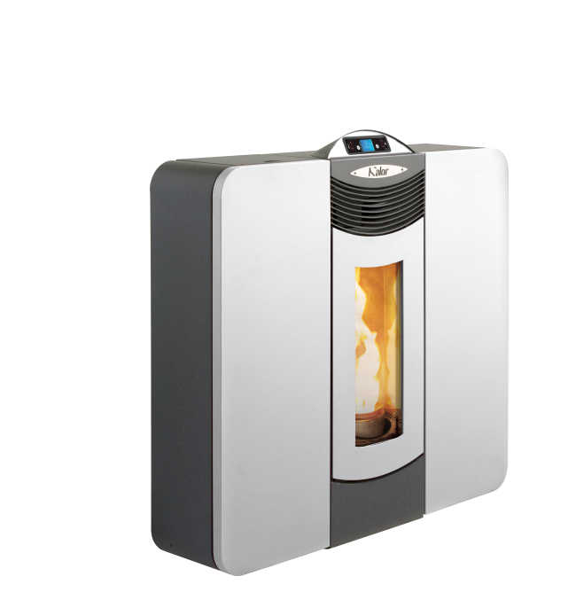 KALOR Pelletofen Quadra Line Mod. 12C weiss | klimaworld.com