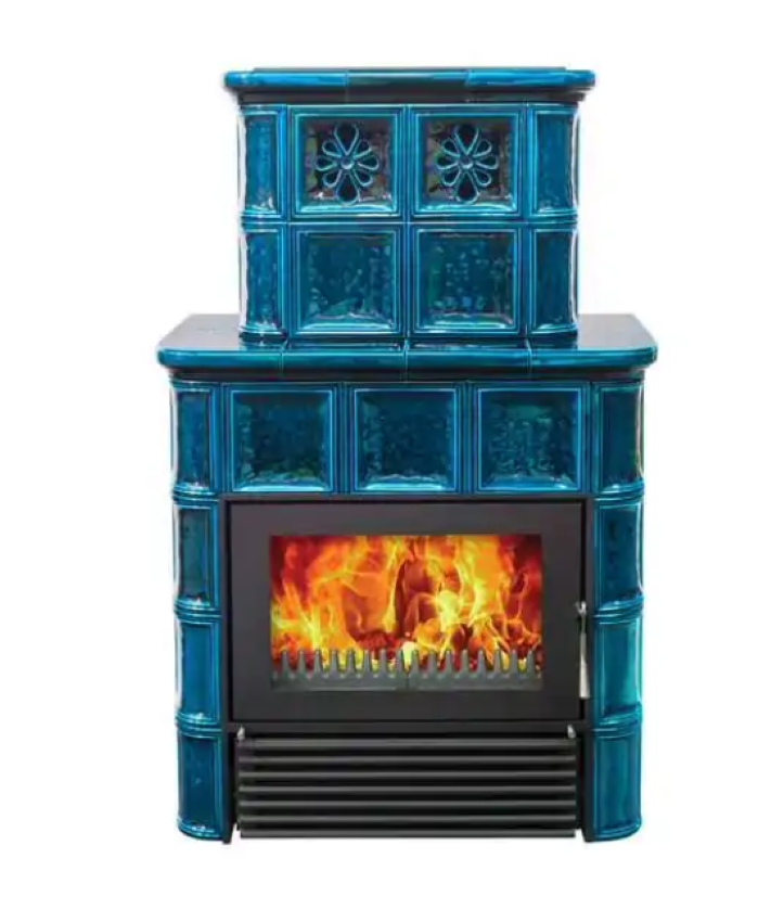 Kachelofen Coventry II K220 in Keramik Blau | klimaworld.com