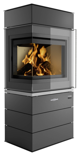 ORANIER | O-Bloks W+ | Stahl Schwarz | 6.5 kW | A+ 