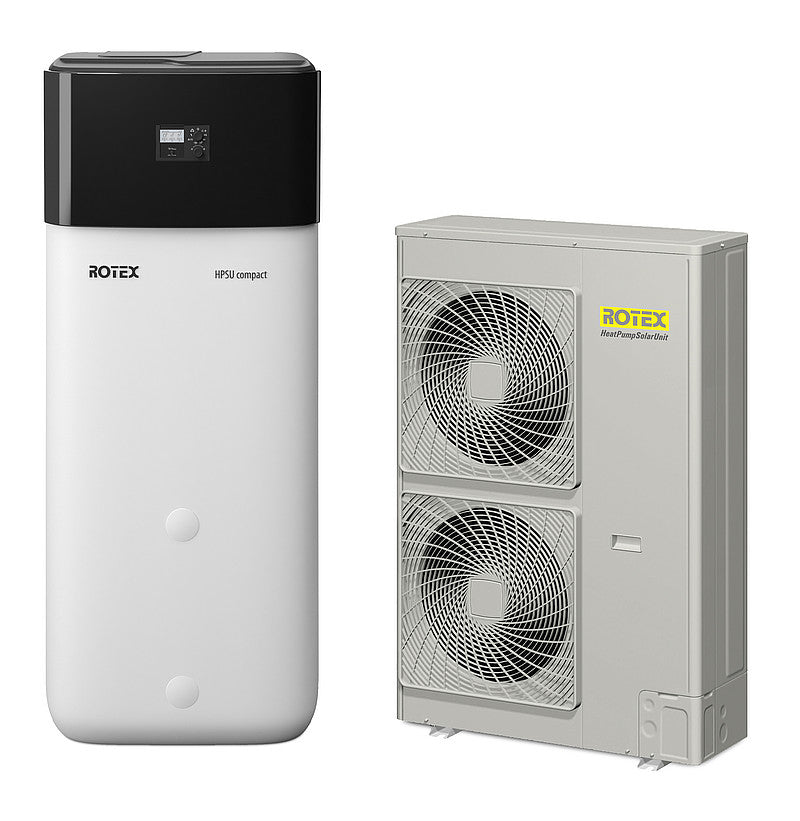 Wärmepumpe Luft/Wasser Rotex HPSU compact 516 H/C - 29C Biv Paket 14kW + 500L 