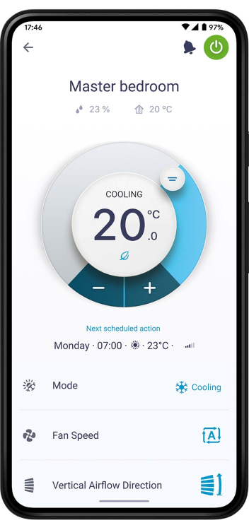 DAIKIN Onecta APP für Wandgerät Nepura Comfora FTXTP35N mit 3,5 kW | Klimaworld.com