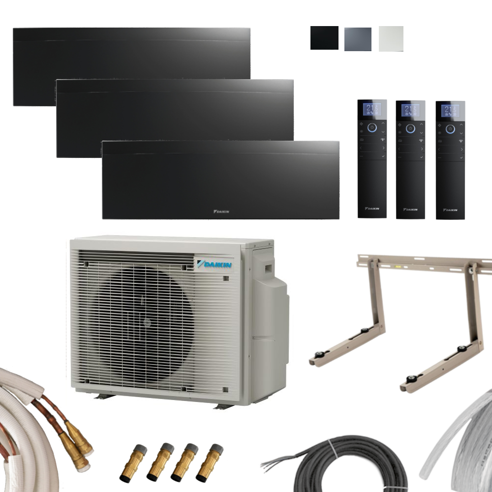 Daikin emura3 FTXJ50 + FTXJ25 + FTXJ25 + 3MXM68A9 mit Quick Connect