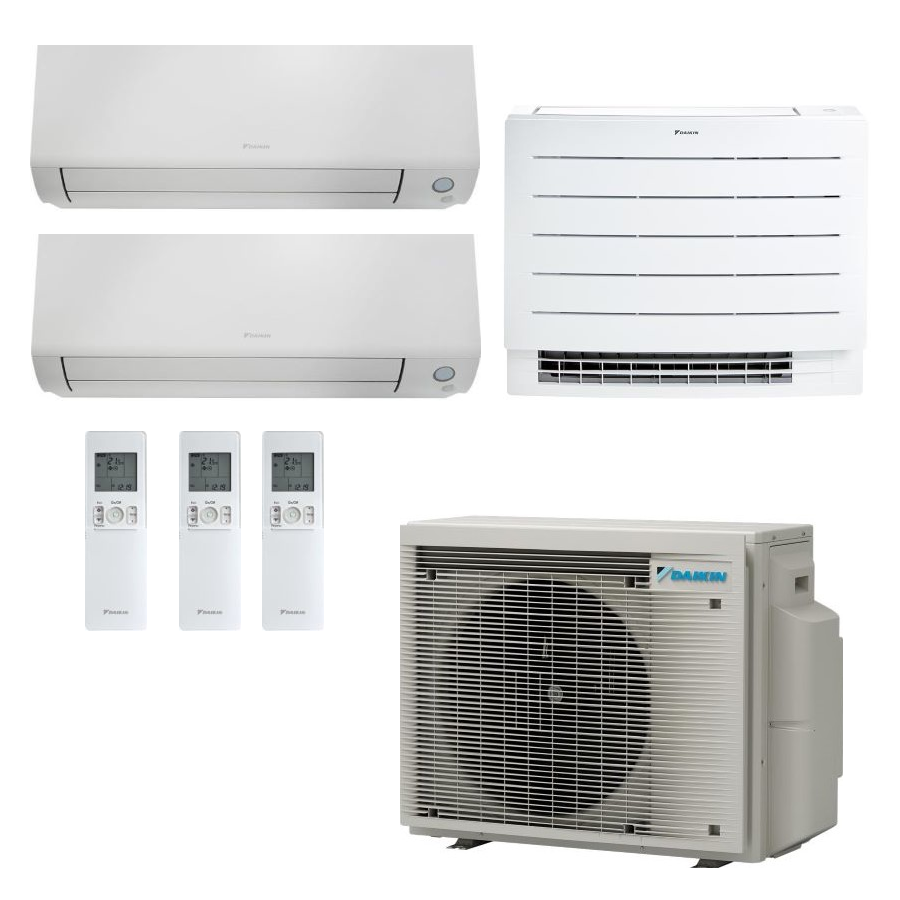 Daikin Perfera Wand- und Truhengeräte | 3x2,5 kW | Multisplit | klimaworld.com