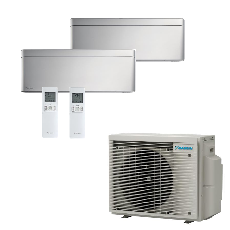 Daikin Stylish 2x Innengeräte in Silber + 2MXM40A9