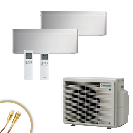 DAIKIN Stylish Wandgeräte Set in Silber mit Quick Connect