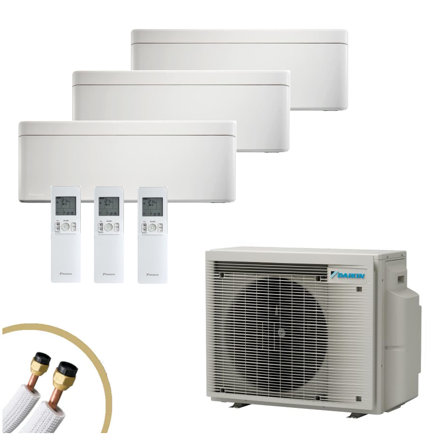 Daikin Stylish in Mattweiß 3x FTXA25CW klimaworld.com