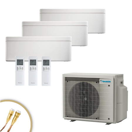 DAIKIN Stylish 2x FTXA25CW + FTXA50CW + 4MXM80A9 mit Quick Connect