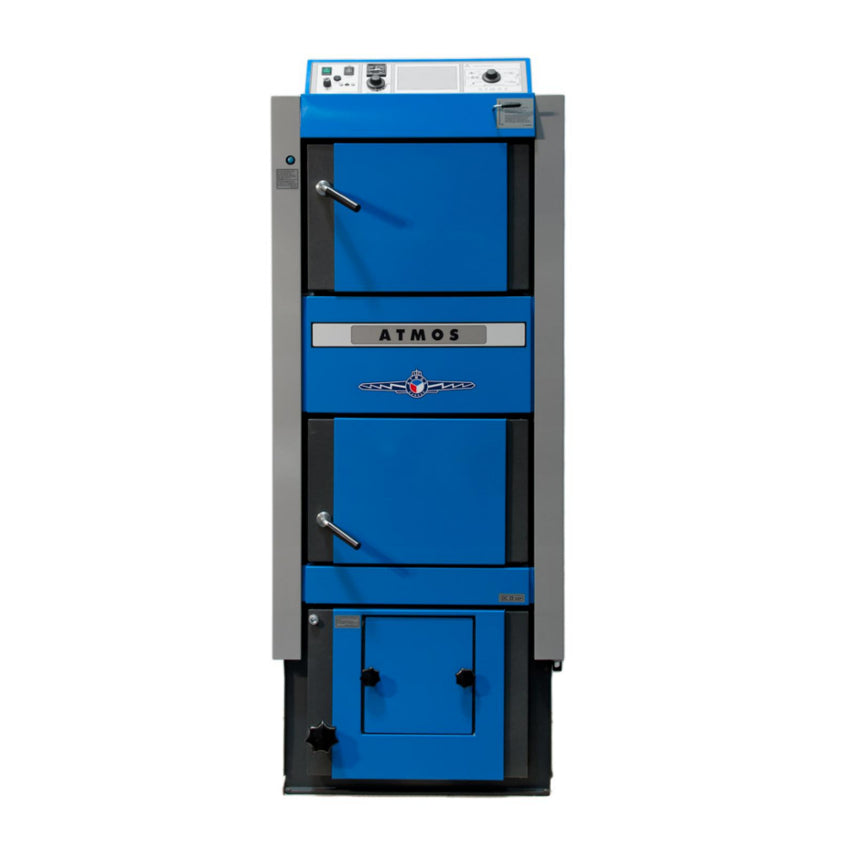 Blauer Atmos DC30GSP Kombikessel mit geschlossenen Tueren | klimaworld.com