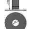 Decken Rosette für Pelletrauchrohre Durchmesser 100mm