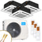 MIDEA | Deckenkassetten-Set | 2 × 2,6 kW + 3,5 kW | Quick-Connect