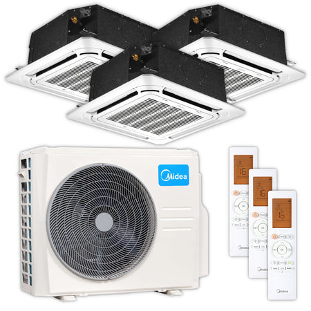 MIDEA | Deckenkassetten-Set Multisplit | 3 × 2,7 kW
