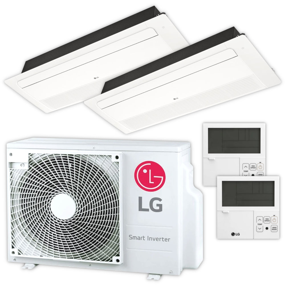 LG Multisplit Klimaanlage Decken-Set | 2,6 kW + 3,5 kW
